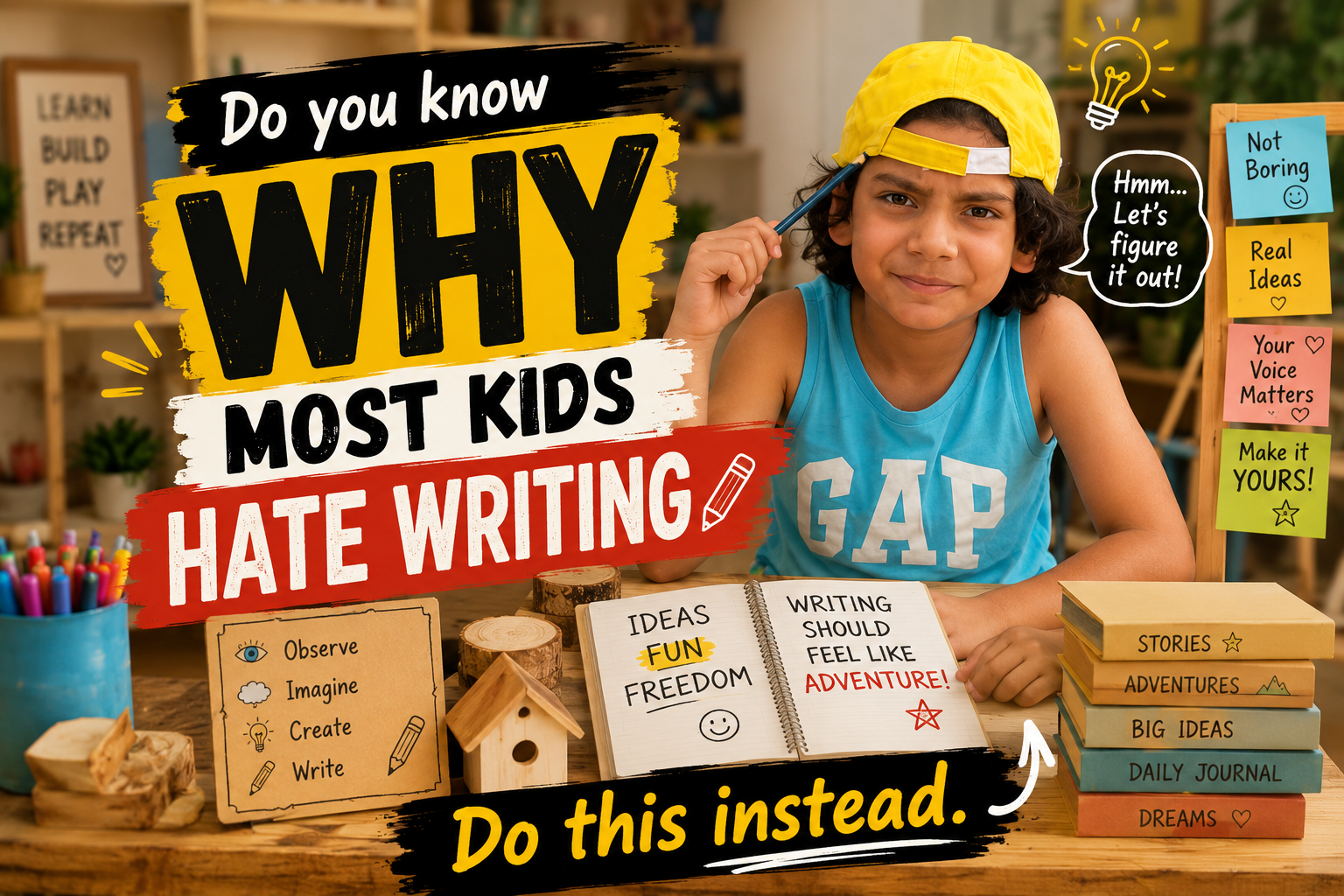 25 Creative Writing Prompts for Kids: A Simple Trick That Makes Children Love Writing 25 Creative Writing Prompts for Kids:0c266776a8b9